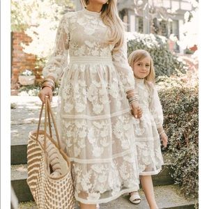 White lace Ivy City Co. Verona Dress